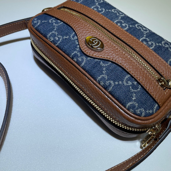 G*u*i ophidia suede mini bag