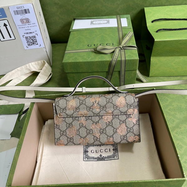 G*u*i padlock berry mini bag