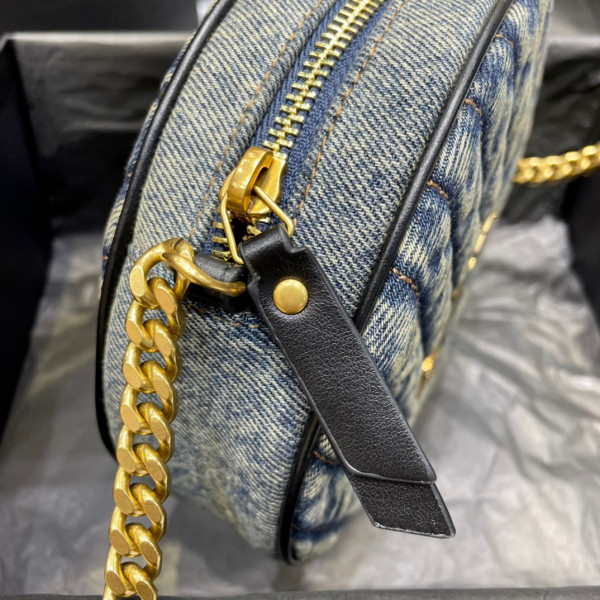 Y*L vinyle round camera bag
