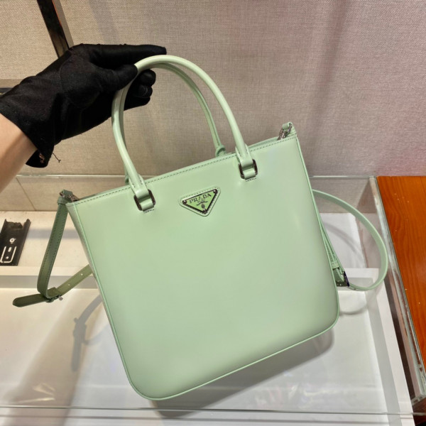 Pra*a large brushed leather tote