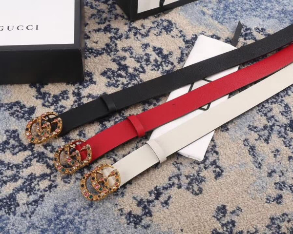G*u*i calf leather belt