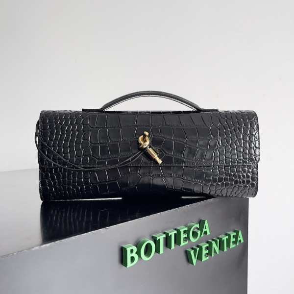 bo*te*ga Ve*ne*ta long clutch andiamo with handle-31*13*3cm