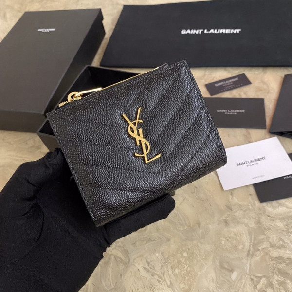 Y*L monogram zipped card case